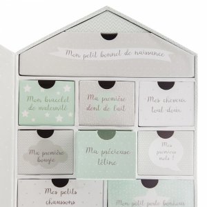 Coffret de naissance 10 tiroirs maison - modèle aléatoire Atmosphera for kids