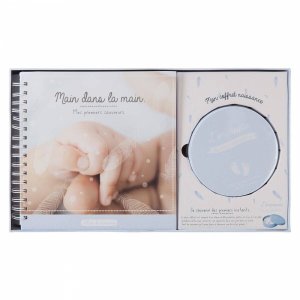 Coffret album de naissance + boîte à empreinte - modèle aléatoire Atmosphera for kids