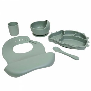 Coffret repas 5 pièces silicone dino Atmosphera for kids