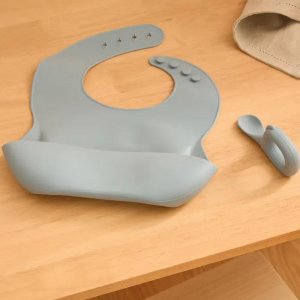 Set bavoir et cuillère yum - bleu Atmosphera for kids