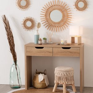 Lot de 3 miroirs en rotin soleil Atmosphera for kids