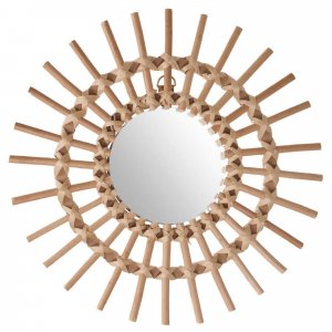 Miroir soleil en rotin Atmosphera for kids
