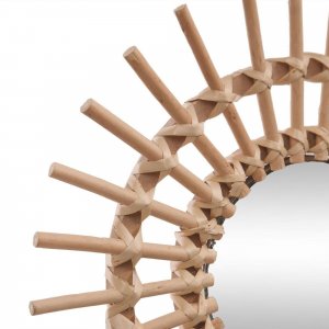 Miroir soleil en rotin Atmosphera for kids