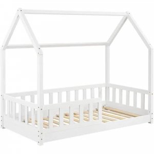 Lit cabane bosco 90 x 190 cm blanc Atmosphera for kids