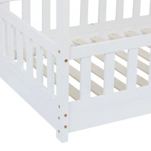 Lit cabane bosco 90 x 190 cm blanc Atmosphera for kids