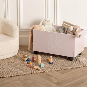 Coffre à roulettes rose Atmosphera for kids
