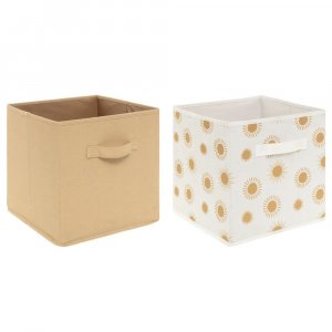 Lot de 2 bacs de rangement enfant soleil Atmosphera for kids