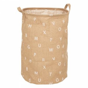 Panier de rangement h50 cm alphabet jute Atmosphera for kids