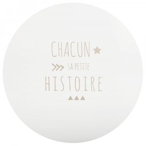 Bibliothèque enfant ronde blanche et rose Atmosphera for kids