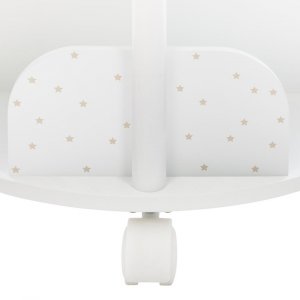 Bibliothèque enfant ronde blanche et rose Atmosphera for kids