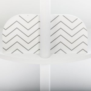 Bibliothèque enfant ronde blanche et grise Atmosphera for kids