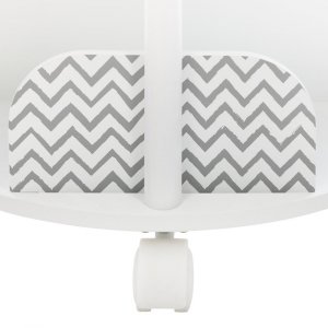 Bibliothèque enfant ronde blanche et grise Atmosphera for kids