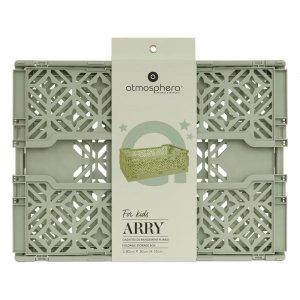 Cagette pliante arry 40 x 30 x 15 cm vert Atmosphera for kids