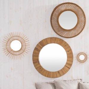 Miroir soleil en rotin ø58 cm Atmosphera for kids