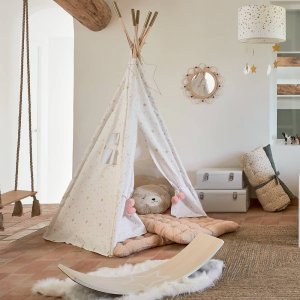 Miroir enfant campagne rotin Atmosphera for kids