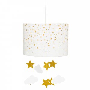 Suspension enfant ø30 cm blanc et ocre Atmosphera for kids