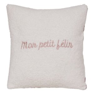 Coussin réversible jaiko mon petit félin 40 x 40 cm Atmosphera for kids