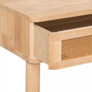 Coiffeuse avec tabouret hévéa et cannage Atmosphera for kids