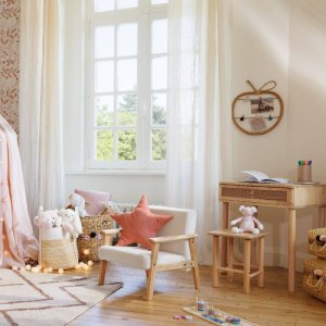 Coussin enfant oya étoile rose terracotta Atmosphera for kids