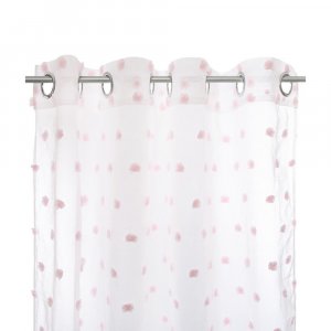 Rideau multi pompoms rose Atmosphera for kids