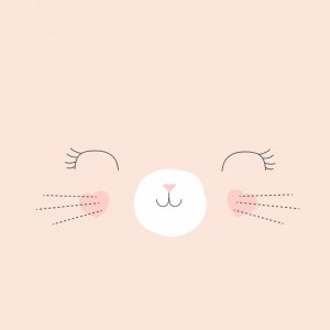 Parure de lit enfant 140x200 cm chat Atmosphera for kids