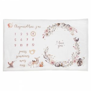 Couverture étape bébé 80x120 cm nature - modèle aléatoire Atmosphera for kids