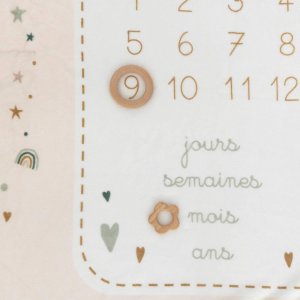 Couverture étape bébé 80x120 cm arc-en-ciel Atmosphera for kids