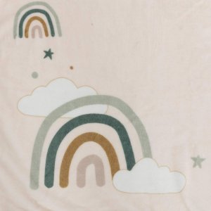 Couverture étape bébé 80x120 cm arc-en-ciel Atmosphera for kids
