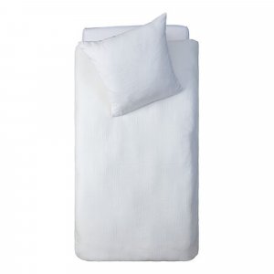 Parure de lit 140 x 200 cm gaze de coton blanc Atmosphera for kids