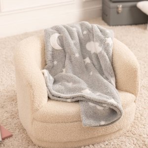 Plaid enfant gris souris Atmosphera for kids