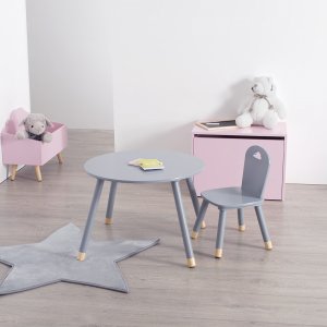 Chaise enfant douceur grise Atmosphera for kids