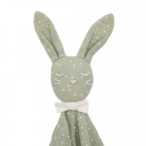 Doudou lapin vert Atmosphera for kids