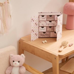 Coffret de naissance souvenirs cœurs 9 tiroirs Atmosphera for kids