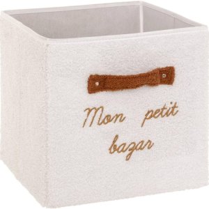 Boîte de rangement bazar bouclette 29 x 29 cm Atmosphera for kids