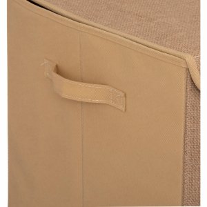 Coffre à jouets jute avec pompons Atmosphera for kids