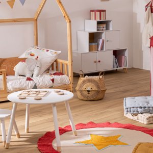 Panier de rangement pliant roseau lion Atmosphera for kids