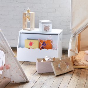 Coffre à jouets avec bibliothèque banc Atmosphera for kids