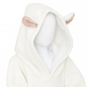Poncho à capuche mouton flanelle Atmosphera for kids
