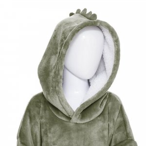 Poncho à capuche dino flanelle Atmosphera for kids