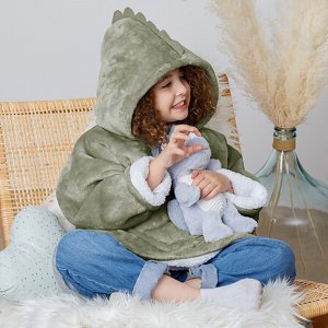 Poncho à capuche dino flanelle Atmosphera for kids