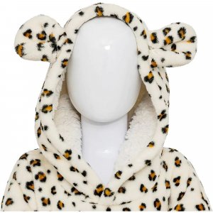 Poncho à capuche léopard flanelle Atmosphera for kids