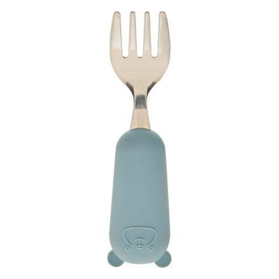 Set de couverts enfant bleu cuillère et fourchette