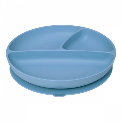 Coffret repas 4 pièces silicone bleu