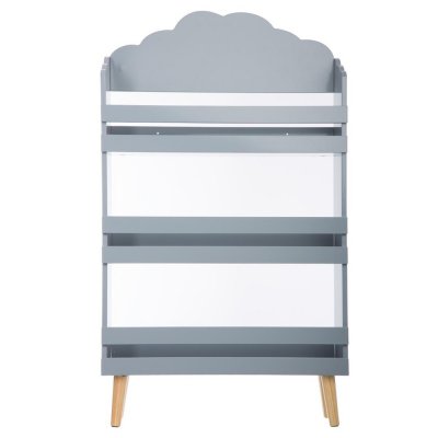 Bibliothèque enfant nuage gris