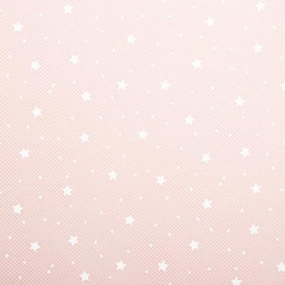 Cube de rangement 29x29 cm rose étoiles blanches