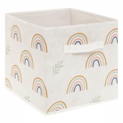 Lot de 2 cubes de rangement arc-en-ciel vert