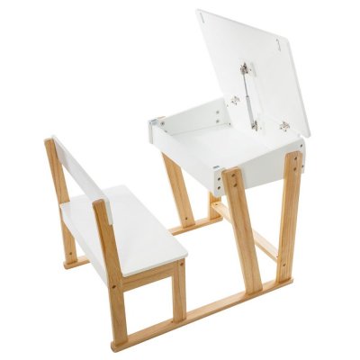Bureau blanc étoile grises