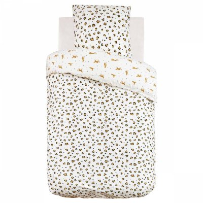 Parure de lit enfant 140x200 cm léopard