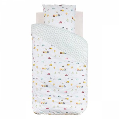 Parure de lit enfant 140x200 cm voiture