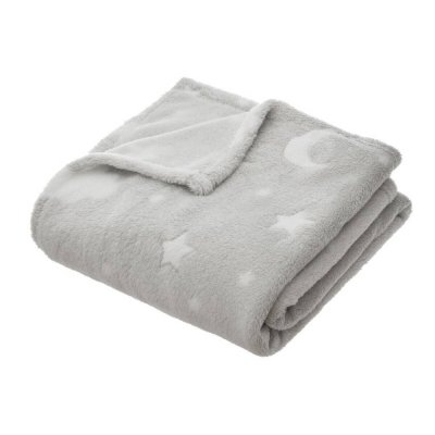 ATMOSPHERA FOR KIDS Plaid enfant gris souris
